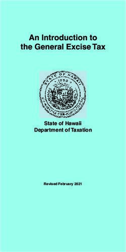 An Introduction to the General Excise Tax - State of Hawaii Department of Taxation - Hawaii.gov