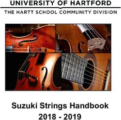 Suzuki Strings Handbook 2018 2019 - University of Hartford