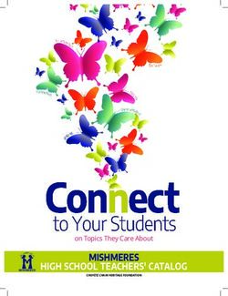 MISHMERES HIGH SCHOOL TEACHERS' CATALOG - on Topics They Care About