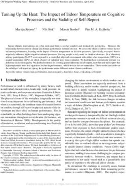 Turning Up the Heat: The Impact of Indoor Temperature on Cognitive Processes and the Validity of Self-Report