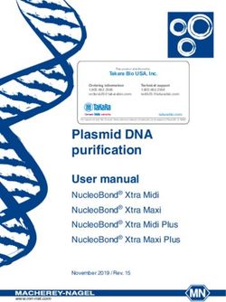 PLASMID DNA PURIFICATION - USER MANUAL NUCLEOBOND XTRA MIDI NUCLEOBOND XTRA MAXI NUCLEOBOND XTRA MIDI PLUS NUCLEOBOND XTRA MAXI PLUS - TAKARA BIO