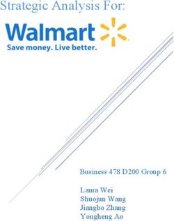 Strategic Analysis For: Business 478 D200 Group 6 Laura Wei Shuojun Wang Jiangbo Zhang Yongheng Ao