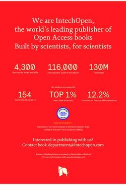We are IntechOpen, the world's leading publisher of Open Access books Built by scientists, for scientists
