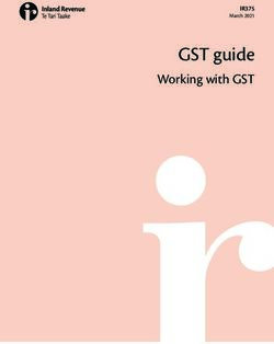 GST guide Working with GST - IR375 - Inland Revenue