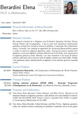 Berardini Elena Ph.D. in Mathematics