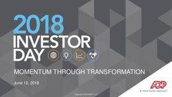 MOMENTUM THROUGH TRANSFORMATION - June 12, 2018