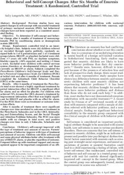 Behavioral and Self-Concept Changes After Six Months of Enuresis Treatment: A Randomized, Controlled Trial