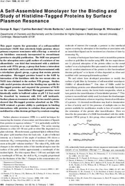 A Self-Assembled Monolayer for the Binding and Study of Histidine-Tagged Proteins by Surface Plasmon Resonance