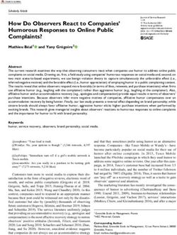How Do Observers React to Companies' Humorous Responses to Online Public Complaints?