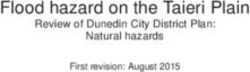 Flood hazard on the Taieri Plain - Review of Dunedin City District Plan: Natural hazards - Otago Regional Council