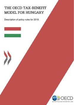 Description of policy rules for 2018 - OECD