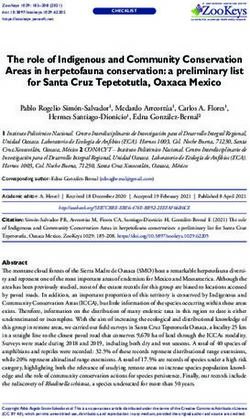 The role of Indigenous and Community Conservation Areas in herpetofauna conservation: a preliminary list for Santa Cruz Tepetotutla, Oaxaca Mexico