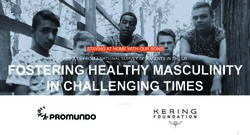 FOSTERING HEALTHY MASCULINITY IN CHALLENGING TIMES - STAYING AT HOME WITH OUR SONS - Promundo