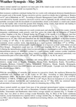 Weather Synopsis -May 2020 - Department of Meteorology