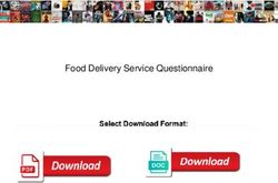 Food Delivery Service Questionnaire - Accessible ...