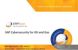 SAP Cybersecurity for Oil and Gas - Invest in security to secure investments - Black Hat