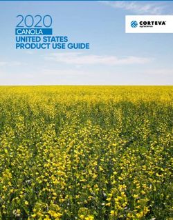 2020 CANOLA UNITED STATES PRODUCT USE GUIDE - Corteva Agriscience