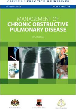 CHRONIC OBSTRUCTIVE PULMONARY DISEASE - MANAGEMENT OF CLINICAL PRACTICE ...