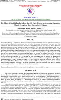 The Effect of Straight Leg Raise Exercise with Static Bicycles on Increasing Quadriceps Muscle Strength in Knee Osteoarthritis Patients