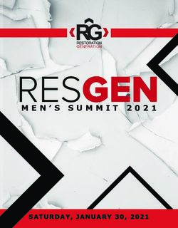MEN'S SUMMIT 2021 - SATURDAY, JANUARY 30, 2021 - Sioux Falls