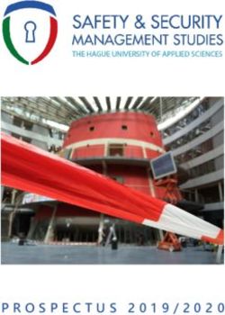 PROSPECTUS 2019/2020 - The Hague University