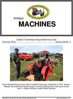MMAACCHHIINNEESS Summer 2018 .Volume 26 No. 3 Eastern Townships Antique Machinery Club - Les Machines d'Antan de ...