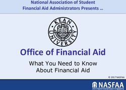 Office of Financial Aid - What You Need to Know About Financial Aid - National Association of Student - Kean University