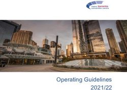 Operating Guidelines 2021/22 - Metro Toronto Convention Centre