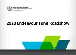 2020 Endeavour Fund Roadshow