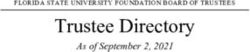 Trustee Directory As of September 2, 2021 - FLORIDA STATE UNIVERSITY FOUNDATION BOARD OF TRUSTEES