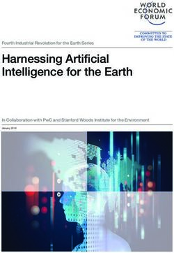 HARNESSING ARTIFICIAL INTELLIGENCE FOR THE EARTH - FOURTH INDUSTRIAL REVOLUTION FOR THE EARTH SERIES IN COLLABORATION WITH PWC AND STANFORD WOODS ...