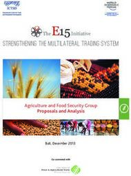 EThe 15Initiative - Proposals and Analysis Agriculture and Food Security ...