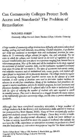 Can Community Colleges Protect Both Access and Standards? The Problem of Remediation