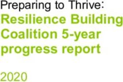 Resilience Building Coalition 5-year progress report - Preparing to Thrive: 2020 - AIA ...