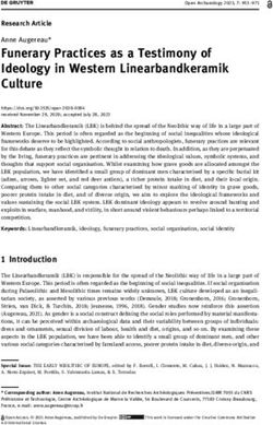 Funerary Practices as a Testimony of Ideology in Western Linearbandkeramik Culture