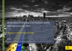 AVIVA INVESTORS MULTI-STRATEGY (AIMS) - AIMS Fixed Income Fund - SICAV "Because no one can predict the future"