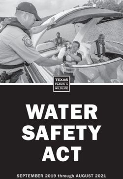 WATER SAFETY ACT SEPTEMBER 2019 through AUGUST 2021 - Texas.gov