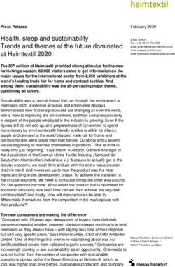 Health, sleep and sustainability Trends and themes of the future dominated at Heimtextil 2020 - Textination