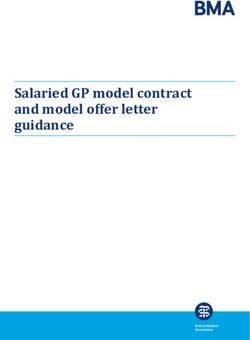 Salaried GP model contract and model offer letter guidance - BMA