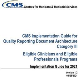 CMS Implementation Guide for Quality Reporting Document Architecture Category III Eligible Clinicians and Eligible Professionals Programs ...
