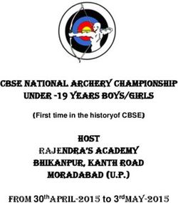 CBSE NATIONAL ARCHERY CHAMPIONSHIP UNDER -19 YEARS BOYS/GIRLS HOST RAJENDRA's ACADEMY BHIKANPUR, KANTH ROAD MORADABAD (U.P.) - From 30thApril-2015 ...