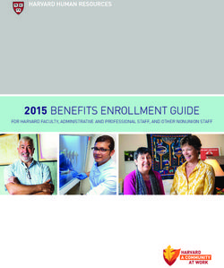 2015 BENEFITS ENROLLMENT GUIDE - FOR HARVARD FACULTY, ADMINISTRATIVE AND PROFESSIONAL STAFF, AND OTHER NONUNION STAFF