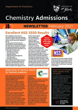 Chemistry Admissions - University of York