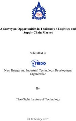 A Survey on Opportunities in Thailand's e-Logistics and Supply Chain Market - Submitted to New Energy and Industrial Technology Development ...