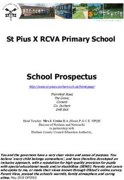 School Prospectus St Pius X RCVA Primary School - St Pius Xth RCVA Primary School