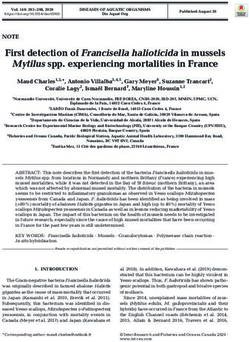Mytilus spp. experiencing mortalities in France