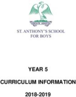 YEAR 5 CURRICULUM INFORMATION 2018-2019 - St. Anthony's School for Boys