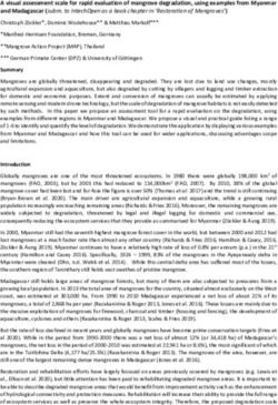 A visual assessment scale for rapid evaluation of mangrove degradation, using examples from Myanmar and Madagascar subm. to IntechOpen as a book ...
