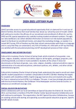 2020-2021 LOTTERY PLAN - Cultural Arts Academy Charter ...