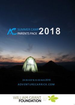 2018 SUMMER CAMP PARENTS PACK - Adventure Carrick